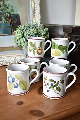 Buy Denby Mugs X 6 A Collection Of Fruit Made In England Set Used Preloved (S) • 25£