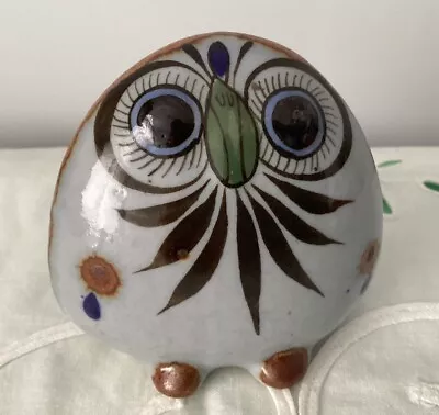 Buy Vintage Mexican Tonala Hand-painted Folk Art Pottery Owl • 11.50£