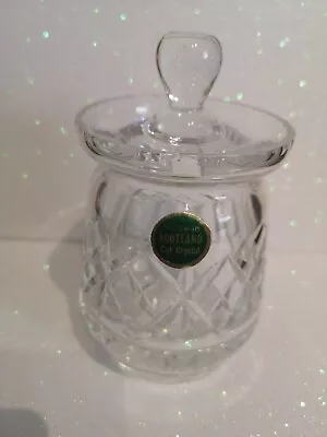 Buy Cut Lead Crystal, Scotland, Preserve Jar With Lid. Perfect. • 9.95£
