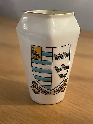 Buy W H Goss Crested China - Diamond Mouthed Vase - Bognor Regis (Sussex) • 5.99£