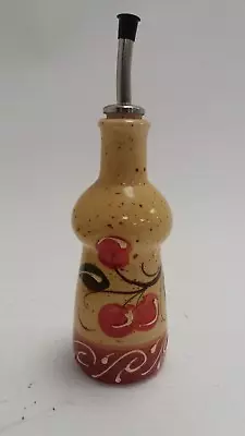 Buy Vintage Ceramic Olive Oil Dispenser Bottle With Hand-Painted Fruit Design • 9.99£