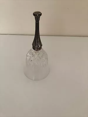 Buy Vintage Decorative Cut Crystal Glass Bell With Metal Handle • 7.99£