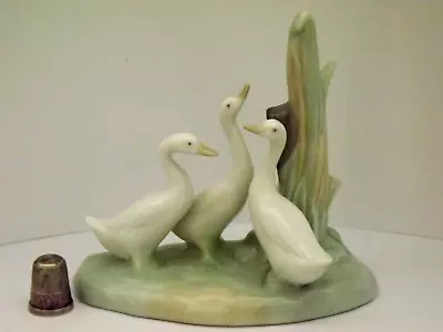 Buy Nao By Lladro Hand Made Spanish Porcelain Group Of 3 Geese Figurine / Ornament • 6.49£