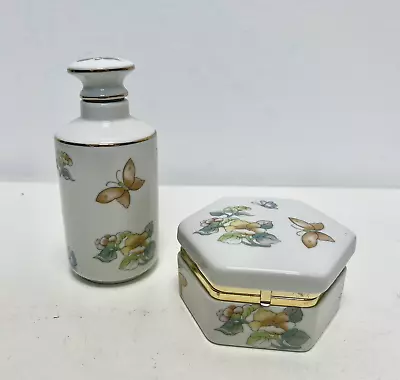 Buy St Michael Pottery 5982 3615 Japan Butterfly Cork Bottle Hinge Box Vintage (11) • 13.95£