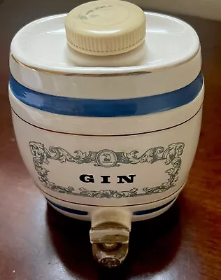 Buy Vintage ~ Royal Victoria Pottery ~ W&A Gilbert Ltd. Wade England ~ Gin Decanter • 17.71£