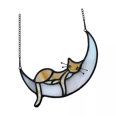 Buy Cat Decor Stained Glass Window Hanging Hangings For Walls • 8.72£