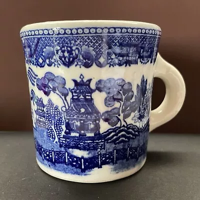 Buy Vintage Blue Willow Pottery Coffee Cup Mug  Restaurant Ware Transferware Japan • 13.97£