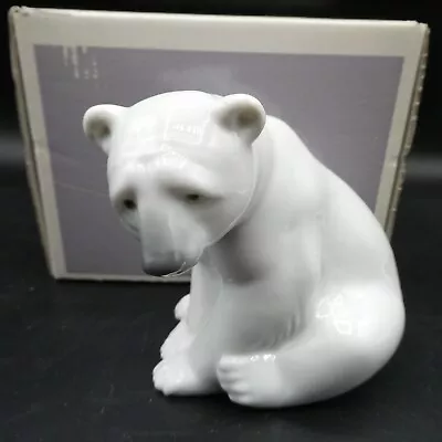 Buy Lladro Figurine 1209 Polar Bear Sitting Perfect In Original Box • 49.99£