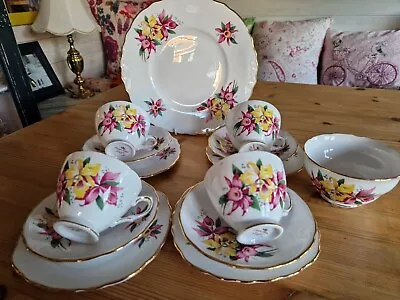 Buy 14 Piece Crown Royal Bone China Tea Set • 25£