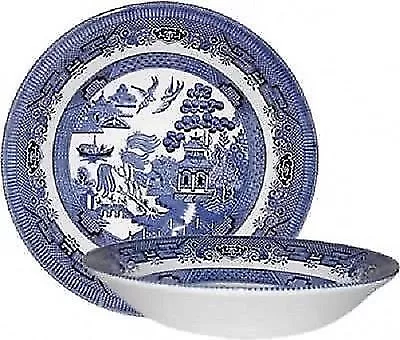 Buy Churchill Blue Willow Set Of 6 Dream Mug Plate Bowl Mug Teacup Saucer Dinnerware • 43.90£