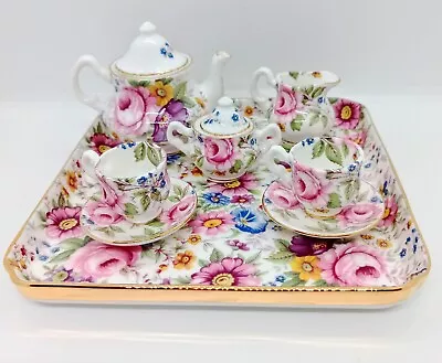 Buy Raesuevic Ceramics Miniature Tea Set Dolls China • 30£