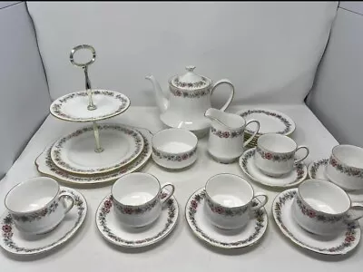 Buy Paragon (royal Albert) Belinda Fine Bone China Tea Set 23 Piece Teaset • 50£