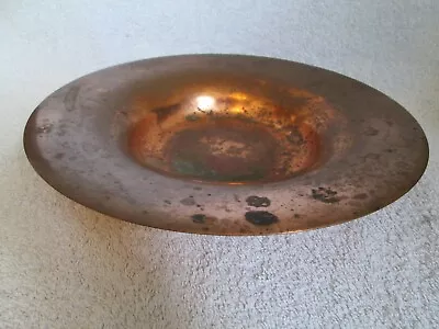 Buy Vintage Copper Bowl Dish Charger Plate • 17.99£