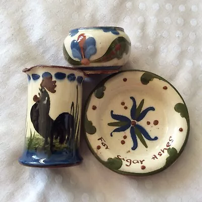 Buy Vintage Collection Devonware Mottoware Torquay Trinket Dishes Ash Tray  Pot Lot • 5£