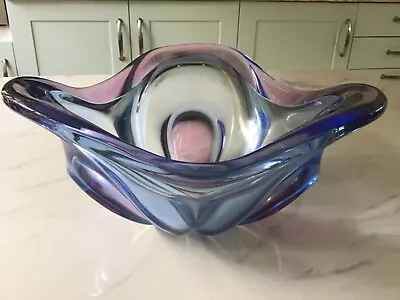 Buy Large Art Glass - Abstract Curve - Fruit Bowl • 22£