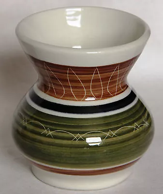 Buy Vintage Small Sgraffito Vase - Dragon Pottery Rhayader • 10£