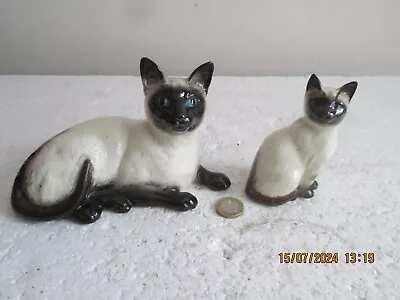 Buy VINTAGE  BESWICK SIAMESE  CAT  FIGURINES   1559  & 1887  See Des. • 12.99£