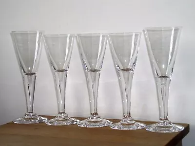 Buy X 5 Mixed Large Dartington ‘Sharon’ Wine Glass / Flutes • 35£