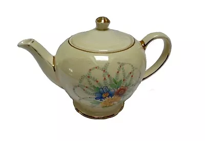 Buy Vintage SADLER Bone China Teapot Flower Pattern With Gold Gilding Collectable • 9.99£