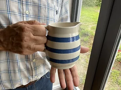 Buy Vintage Cornishware Blue And White Striped Jug • 10£