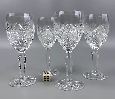 Buy 4 Edinburgh Crystal Sherry / Port Glasses.  Royal  Cut Pattern. 100ml / 14cm • 25.99£