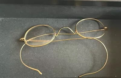 Buy Vintage Gold Rimmed Glasses Circa 1900s • 45£