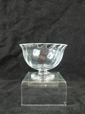 Buy Vintage DARTINGTON Crystal RIPPLE Glass BOWL - 12cm /5” Dia. • 11.50£