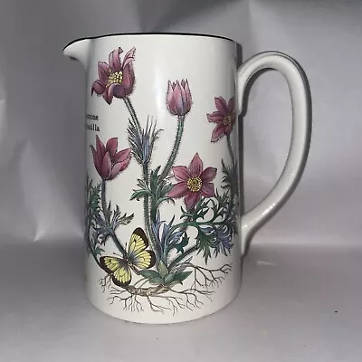 Buy Vintage Botanical Prinknash Pottery Florabunda Jug - Anemone Pulsatilla - 14 Cm • 10.49£