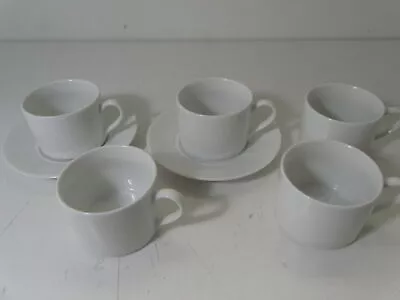 Buy Royal Worcester Classic White Fine Porcelain 5 Cups And 2 Saucers • 12£