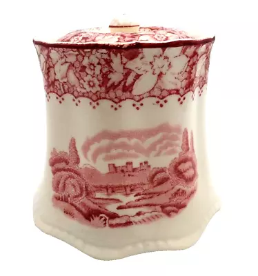 Buy Wood & Sons England Covered Container W/Lid Pink Colonial Pattern • 18.63£