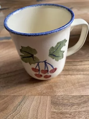 Buy Mug CherriesDesign Poole Pottery Hand Painted • 7£