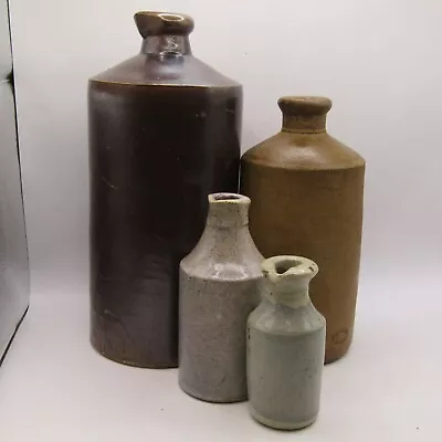 Buy Vintage Stoneware Ink Bottle Doulton Lambeth Bourne Denby & G.E.R X 4 BOTTLES • 39.95£