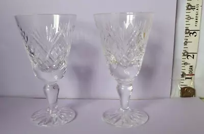 Buy 2 X Royal Doulton Crystal Georgian Liqueur Glasses 3.5 Ins High • 8.25£