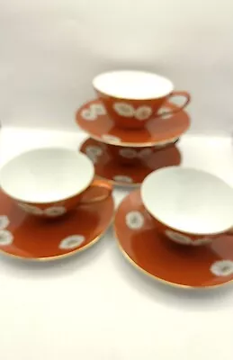 Buy Noritake China Co Set Of 4 Tea Cups & Saucers Made In Japan Daisies • 51.07£