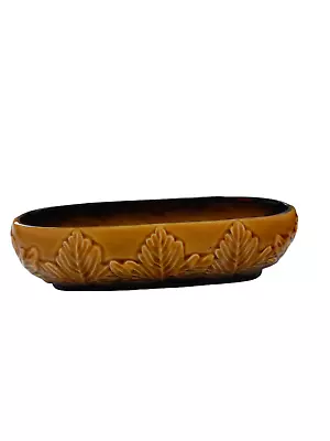 Buy Vintage Sylvac Ceramic Trough Planter Posy Vase Brown Sycamore Leaf 4213 • 4.99£