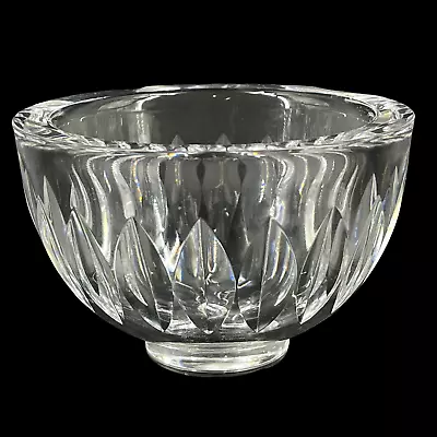 Buy Vintage Signed Orrefors Clear Cut Crystal Glass Bowl  • 18.64£