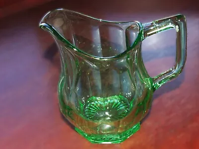 Buy A Vintage Green Glass Water / Lemonade Jug • 7.99£