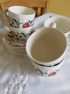 Buy Vintage POOLE POTTERY - Campden Collection TYNEHAM 6 Coffee/Tea Cups Saucers  • 9.99£