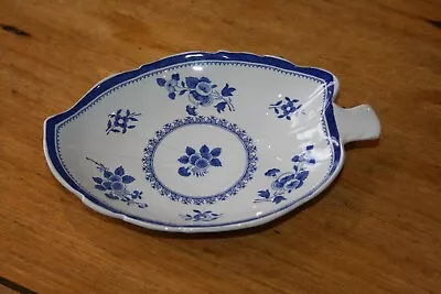 Buy 7  Spode Copeland Blue & White Leaf Dish • 5£
