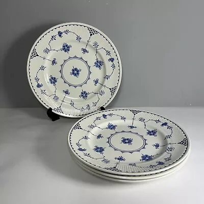 Buy Furnivals Blue Denmark - 4 X Dinner Plate 26cm Diameter - Vintage England VGC • 49.99£