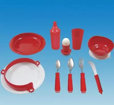 Buy Deluxe Tableware Dining Set Independent Eating Aids White • 56.16£