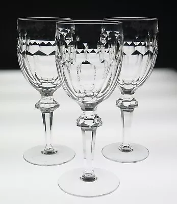 Buy Set Of 3 Pristine Waterford Crystal Curraghmore Claret Wine Glasses Red White • 60.58£