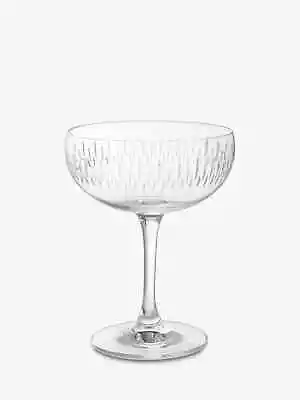 Buy Dartington Crystal Limelight Cut Glass Champagne Saucers, Set Of 2, 280ml, Clear • 6£
