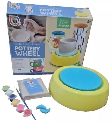 Buy Kids Craft Art Pottery Wheel With 396g Clay/Tools & Paint Kids Potters Craft Toy • 11.99£