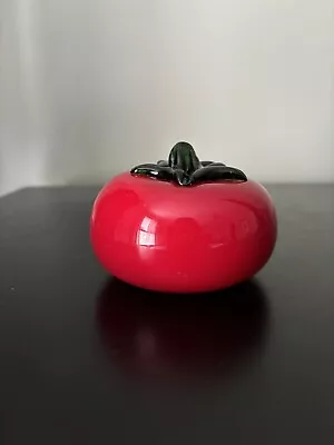 Buy Vintage Murano Style Red Tomato Paper Weight Display Decor 4 • 6.52£