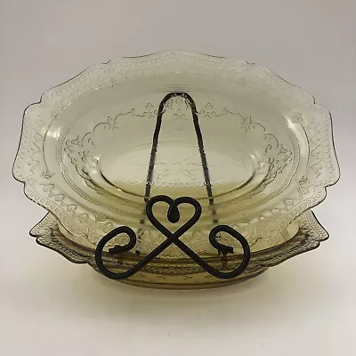 Buy Federal Glass Patrician Spoke Depression Glass Oval Serving Bowls X 2 • 15.82£