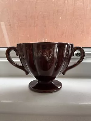 Buy Kernewek Pottery, Cornwall Brown Glazed Mantel Vase • 10£