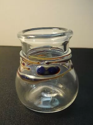 Buy STUNNING! Studio Art Glass Applied Swirl  Toothpick Holder • 20.59£