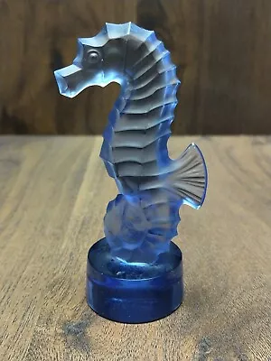 Buy Lalique Blue Sea Horse Nautical Crystal Glassware • 232.05£