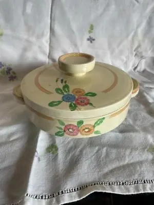 Buy Clarice Cliff Tureen With Solid Handle 9  Across Handles C1940's Newport Pottery • 45£